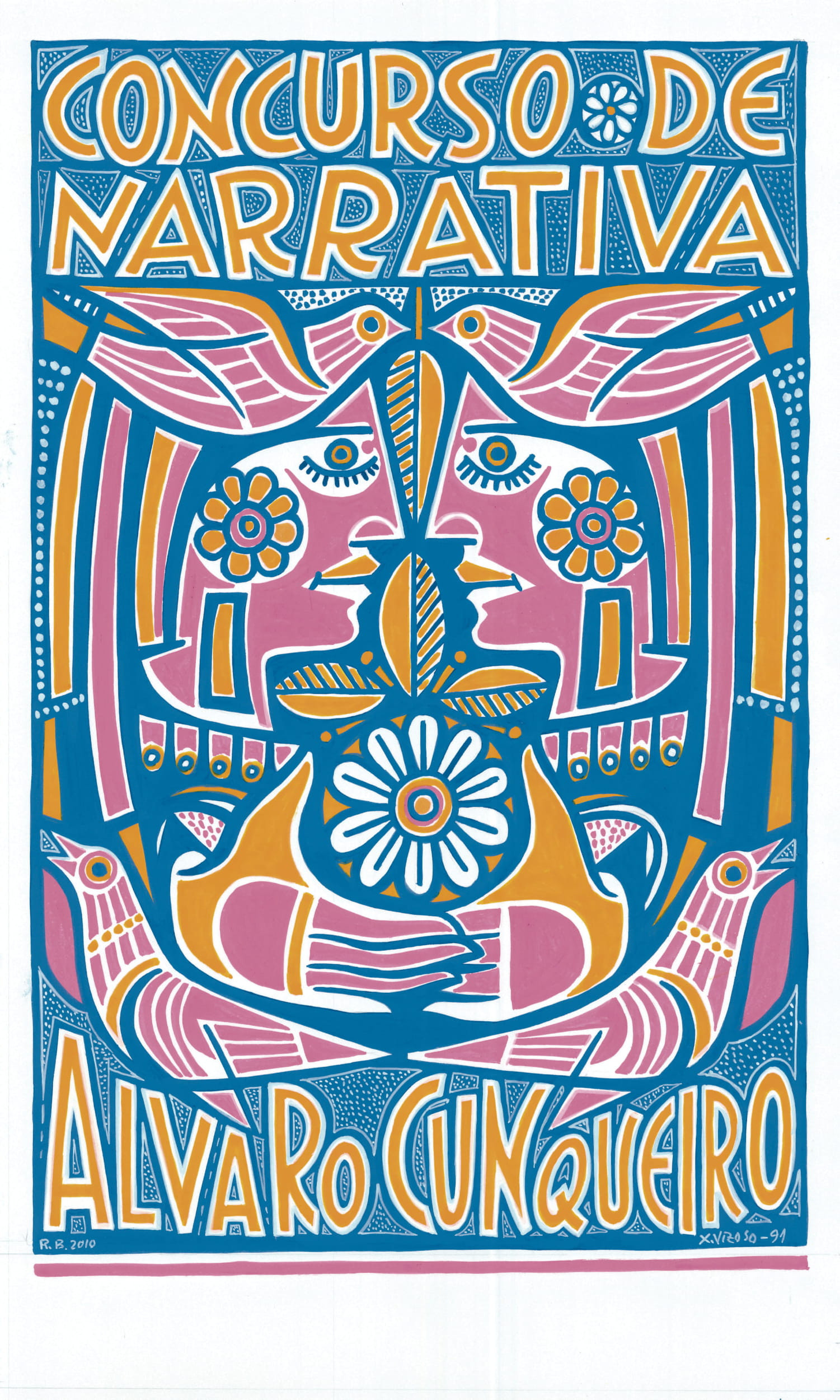 1991_cartel-concurso-cunqueiro_xose-vizoso